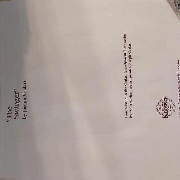 Knowles "The Swinger" Plate - Picture 6 of 10